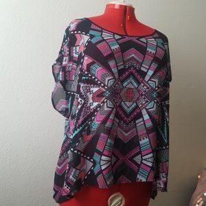 Tribal print top